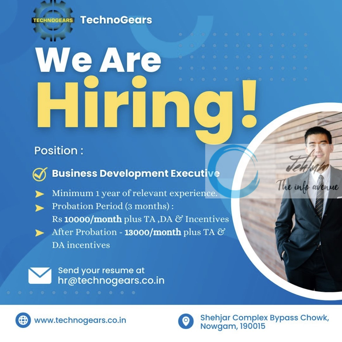 TechnoGears Srinagar Business Development Executive Jobs 2023