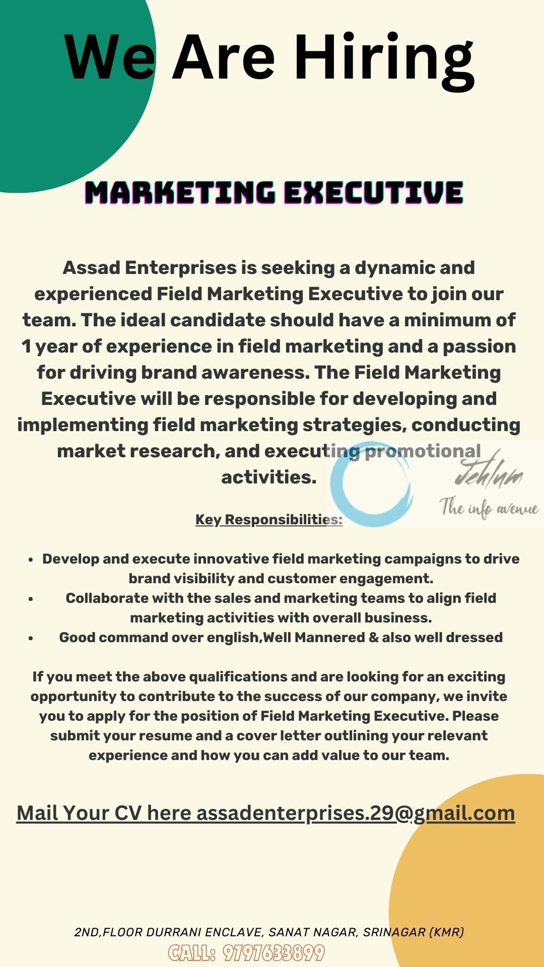 Assad Enterprises Srinagar Jobs Vacancy 2024