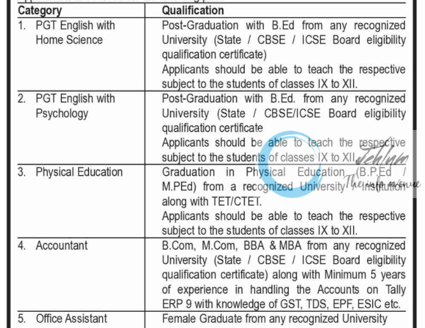 presentation convent jobs