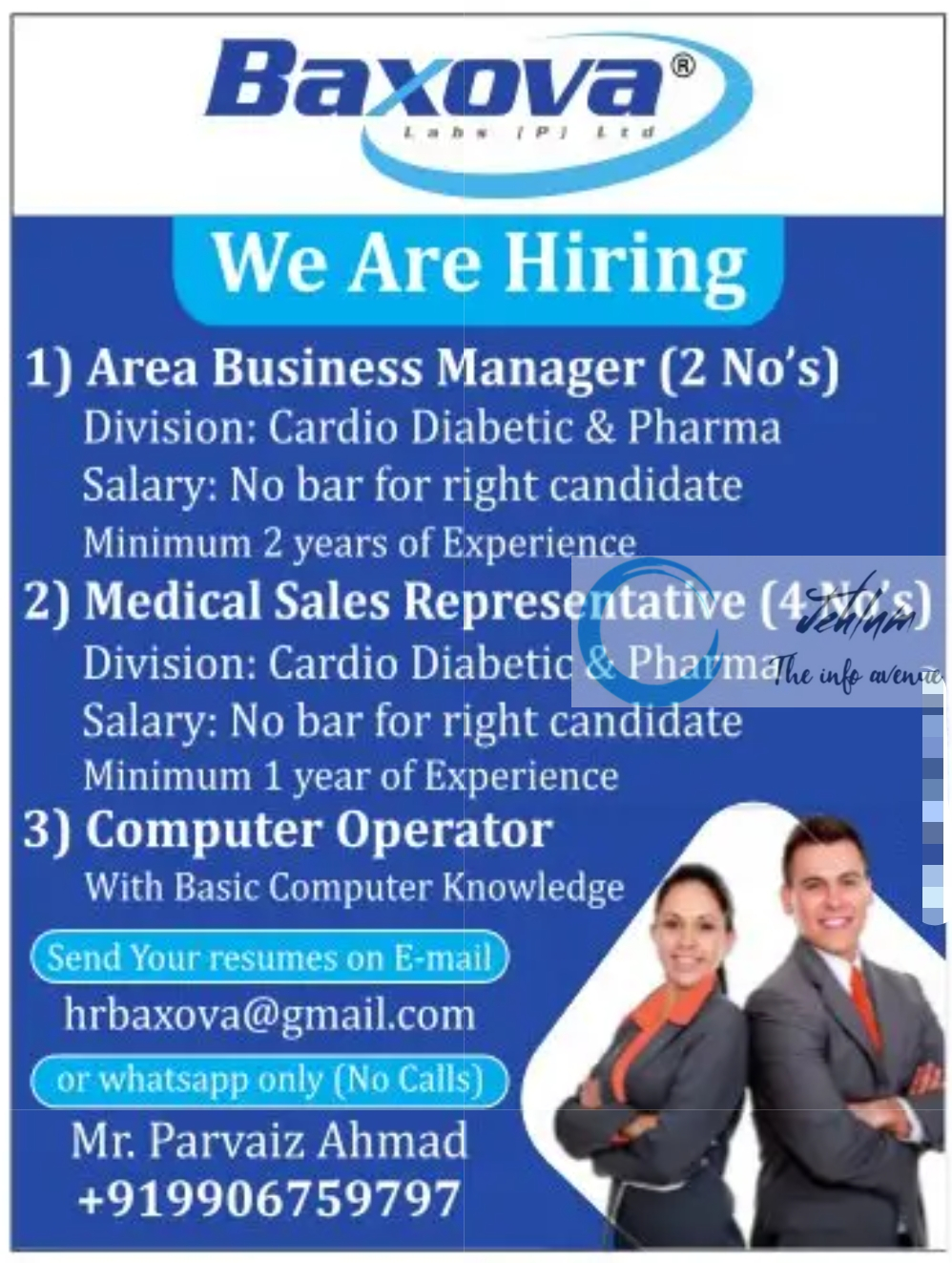 Baxova Labs Pvt Srinagar Jobs 2024