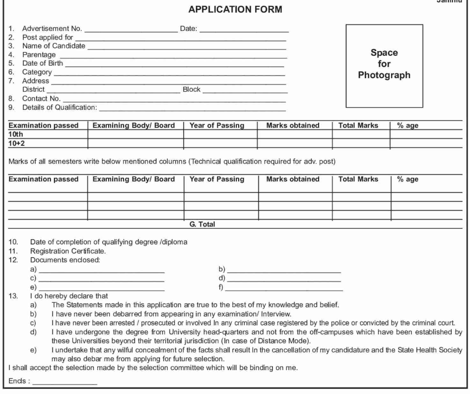 GOVT MEDICAL COLLEGE & ASSOCIATED HOSPITAL JAMMU ACADEMIC ARRANGEMENT ADVERTISEMENT NOTICE 2024