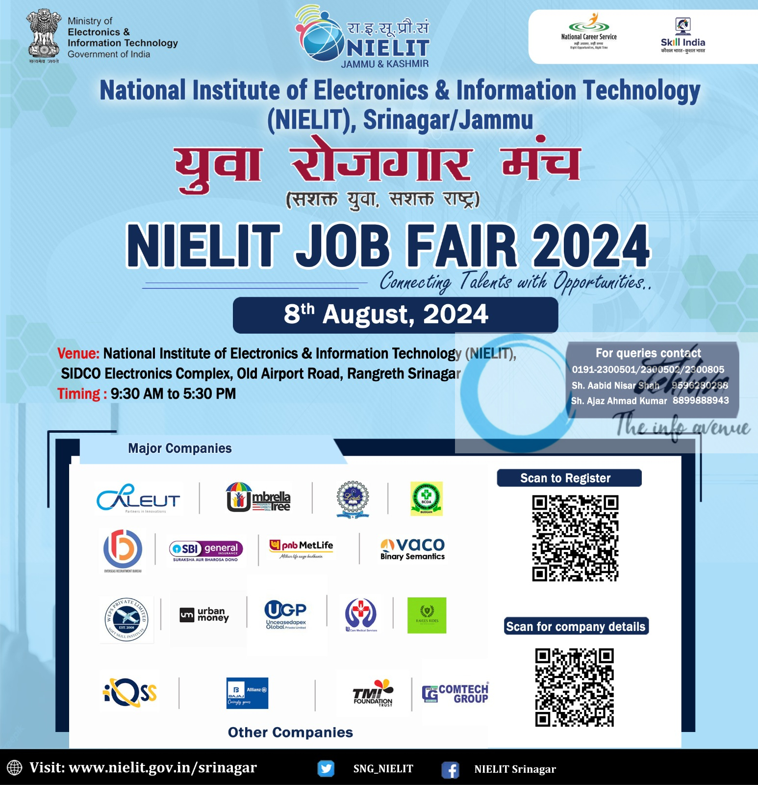 NIELIT SRINAGAR JOB FAIR 2024