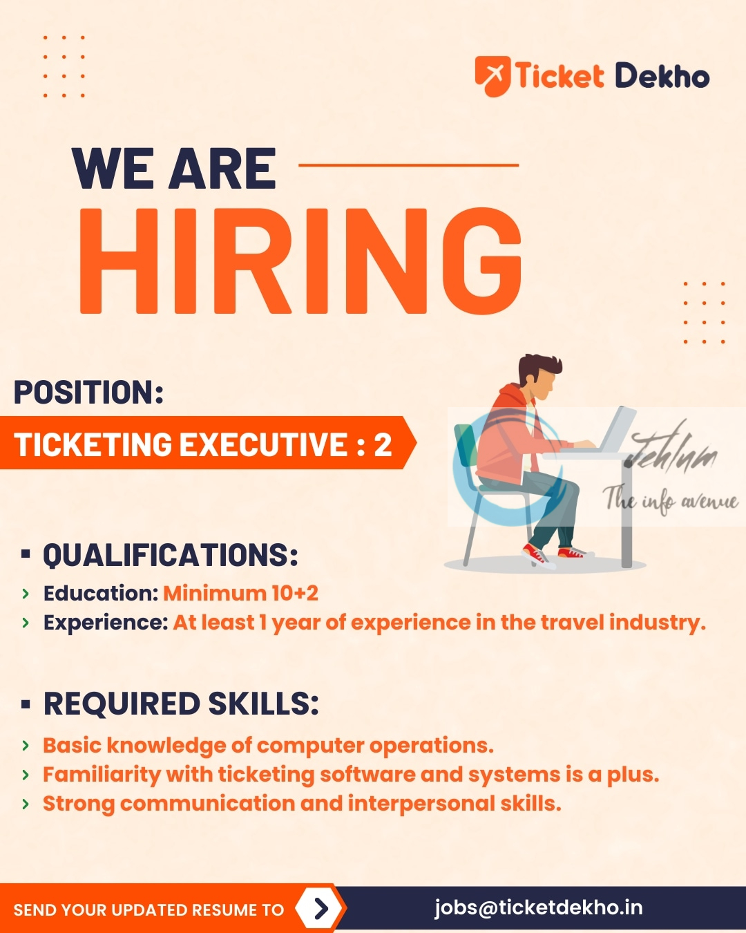 Ticket Dekho Srinagar Jobs Opening 2024