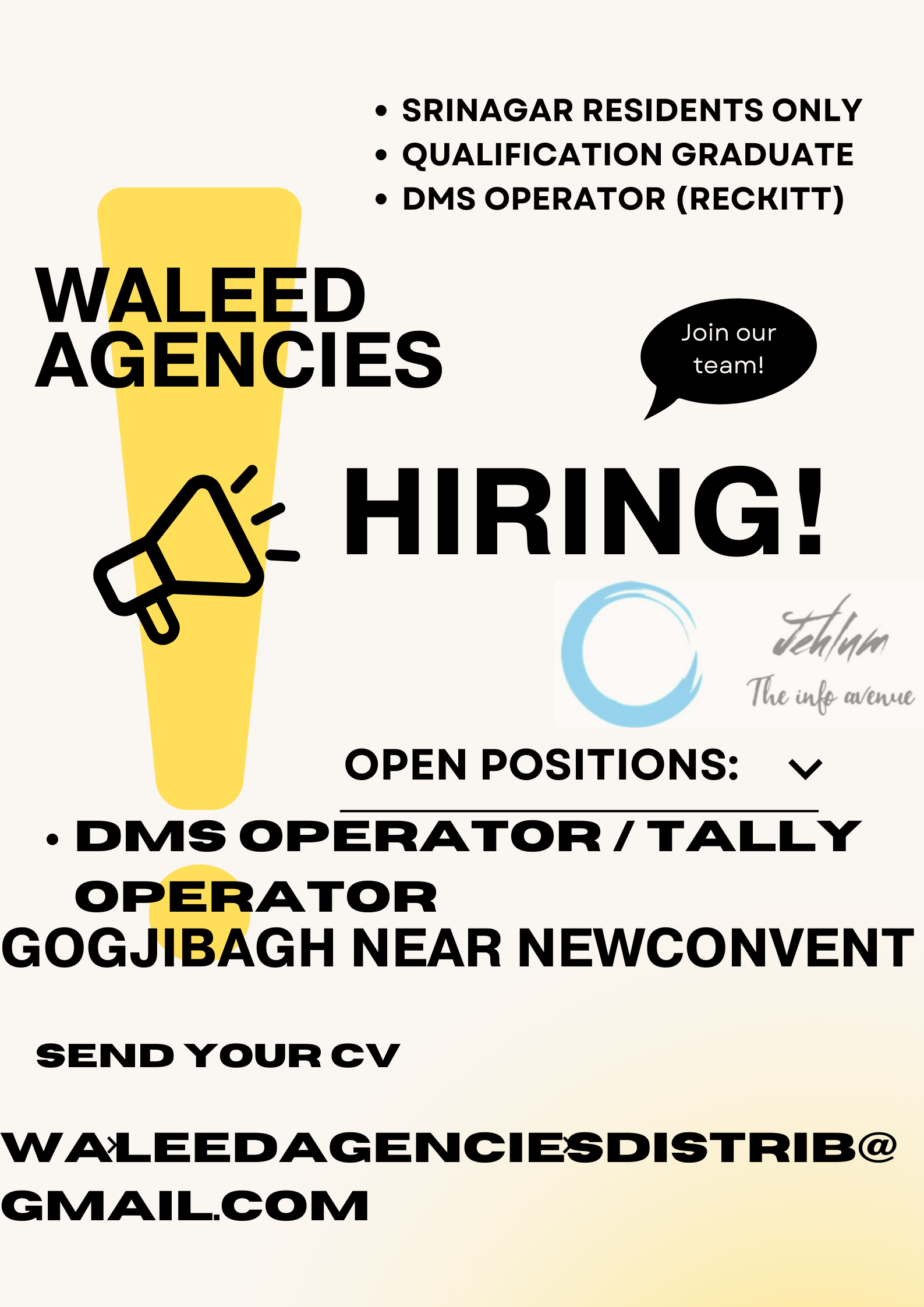 Waleed Agencies Srinagar Jobs 2024