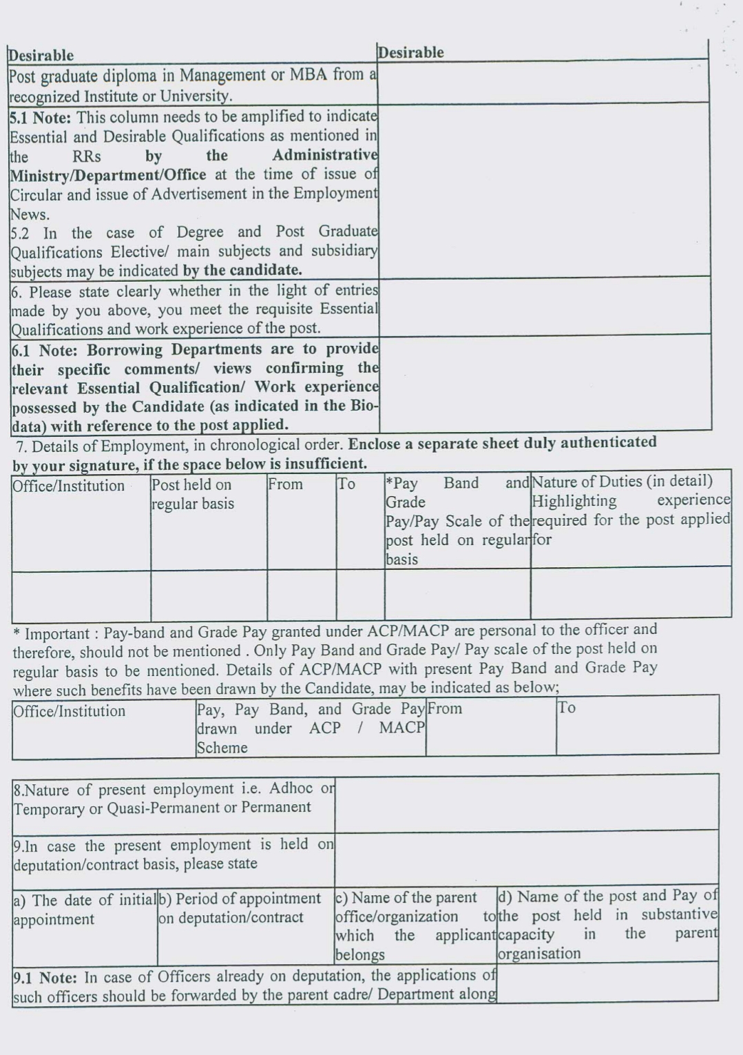 Govt of India Ministry of Culture Additional Director General ADG Recruitment Advertisement Notice No 16/28/2018-M-1 2024