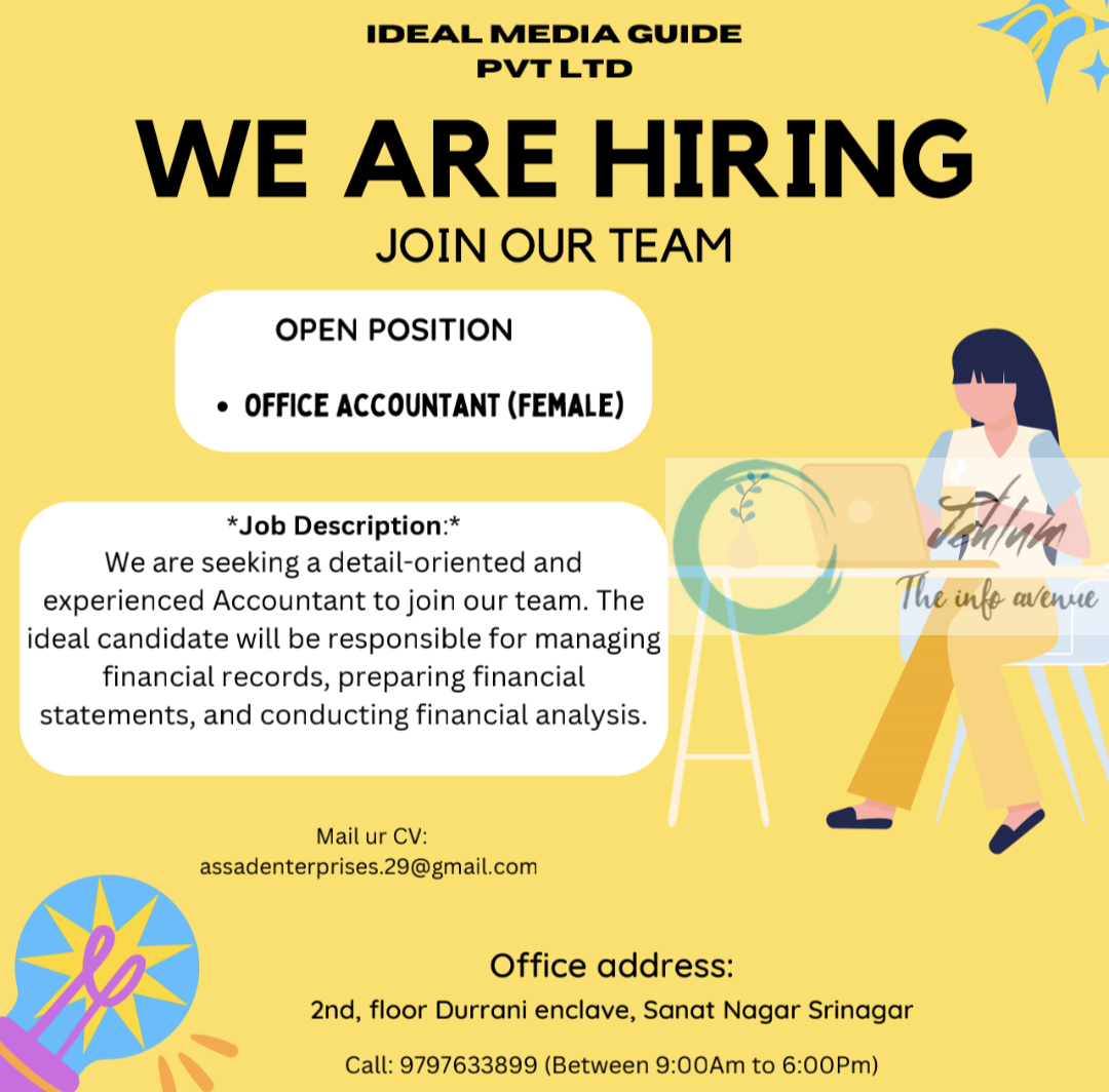 Ideal Media Guide Srinagar Office Accountant Job Opportunity 2024