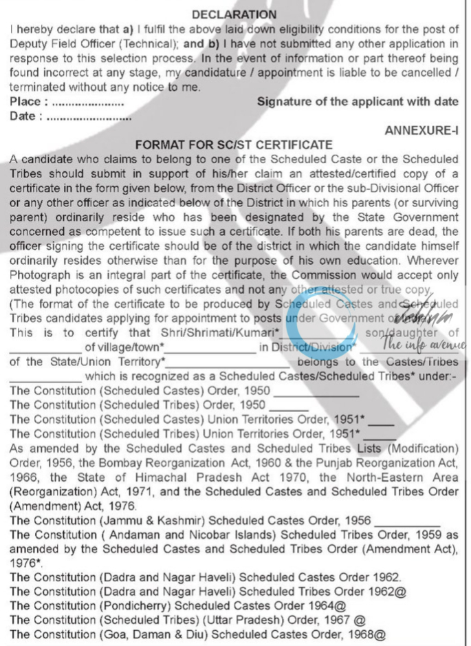 Govt of India Cabinet Secretariat Jobs Advertisement No 01/2024