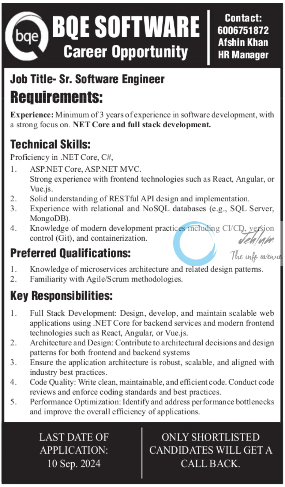 BQE SOFTWARE SRINAGAR SOFTWARE ENGINEER JOBS OPENINGS 2024