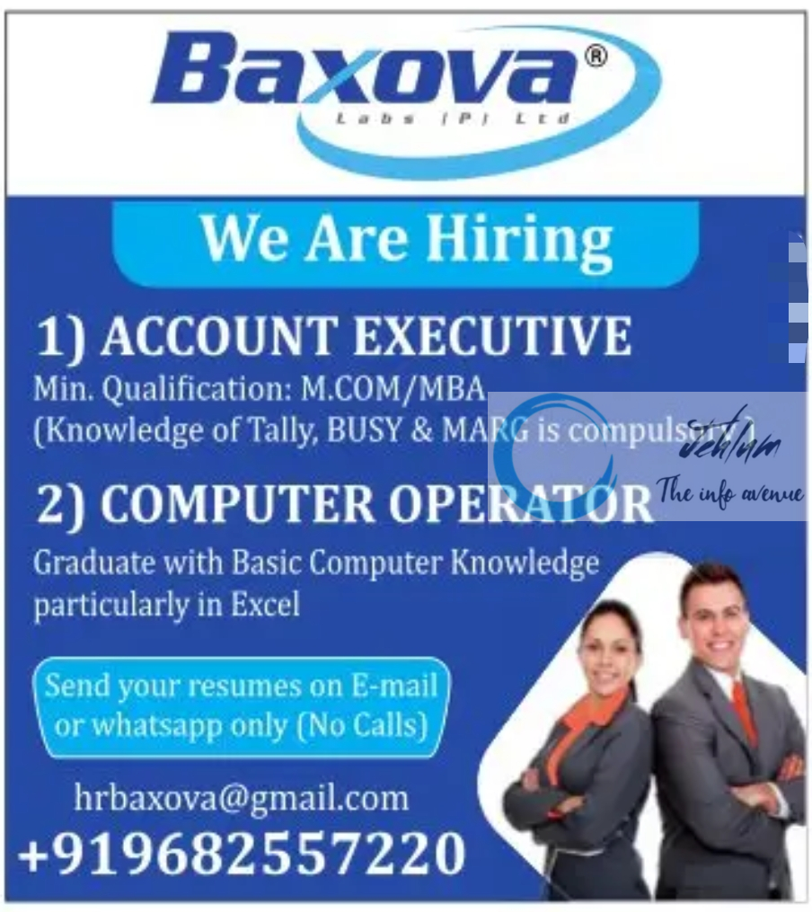 Baxova Labs Pvt Ltd Srinagar Jobs Vacancy 2024