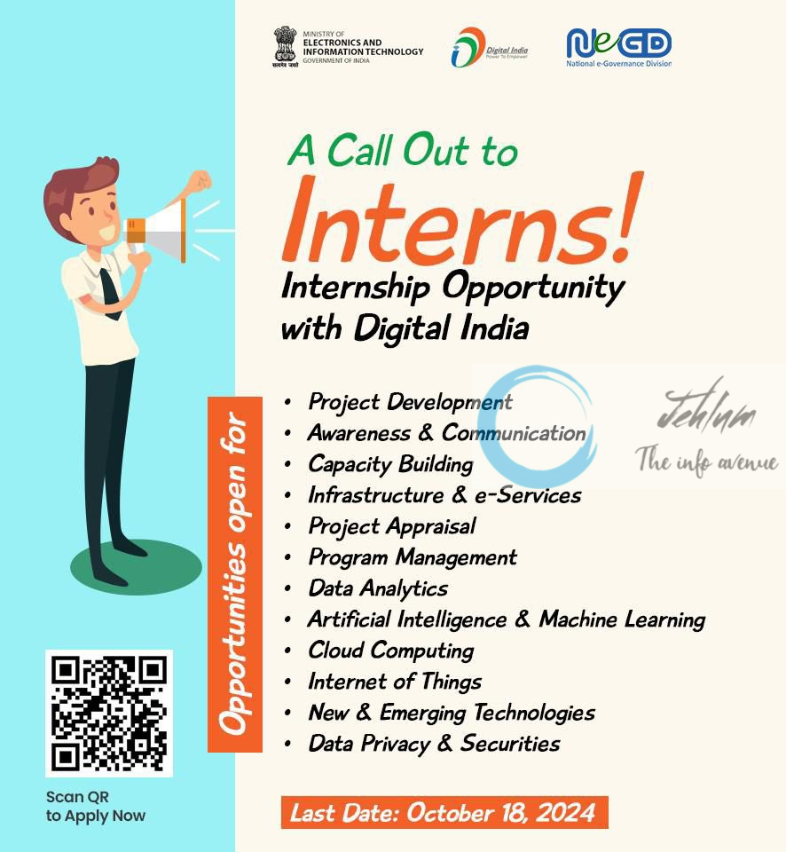 MEITY DIGITAL INDIA INTERNSHIP NOTIFICATION 2024