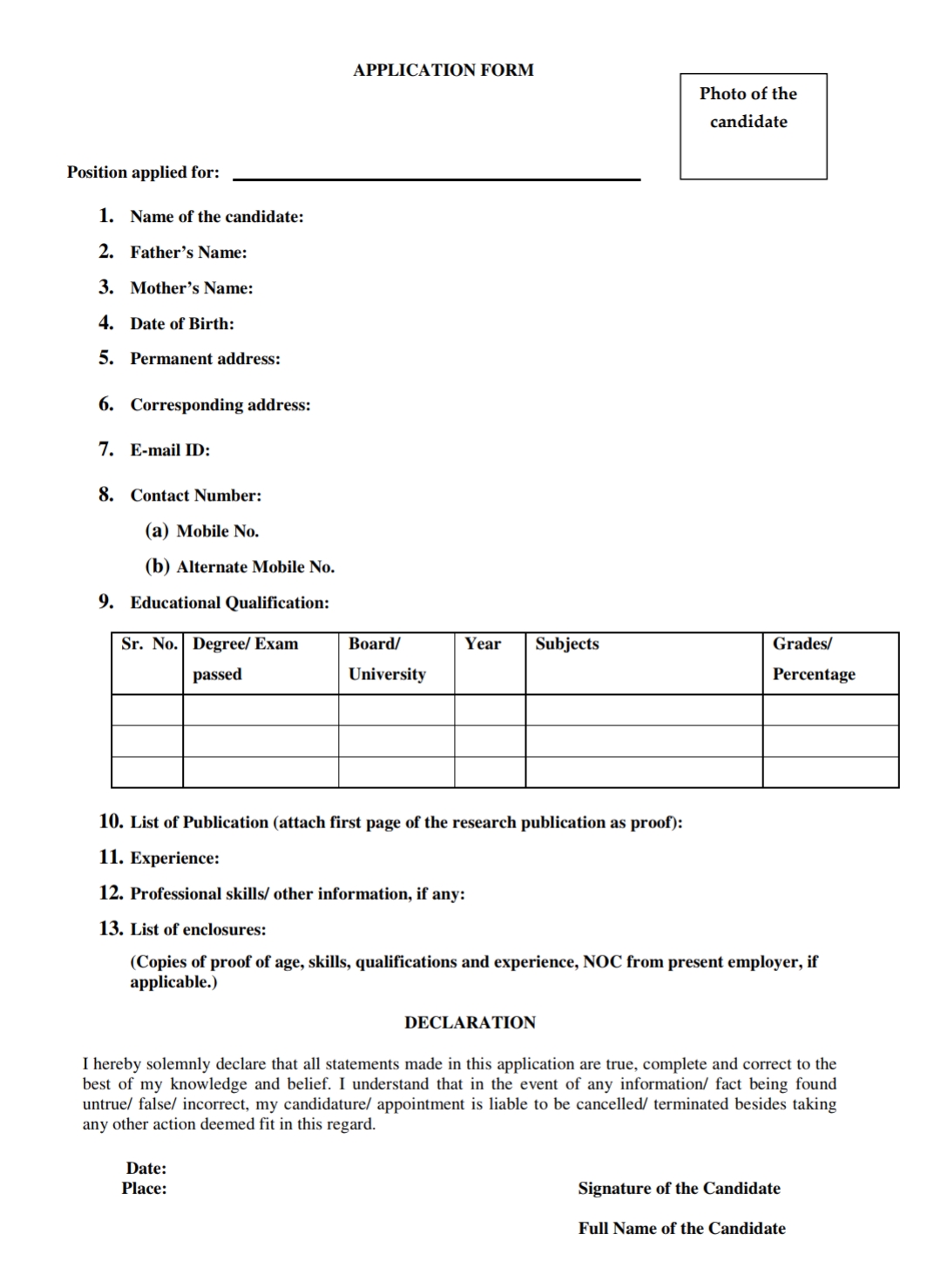 SKUAST Jammu Division of Veterinary Parasitology Young Professional Advertisement Notice No AU/FVSJ/VPA/ICAR-NASF/24-25/08