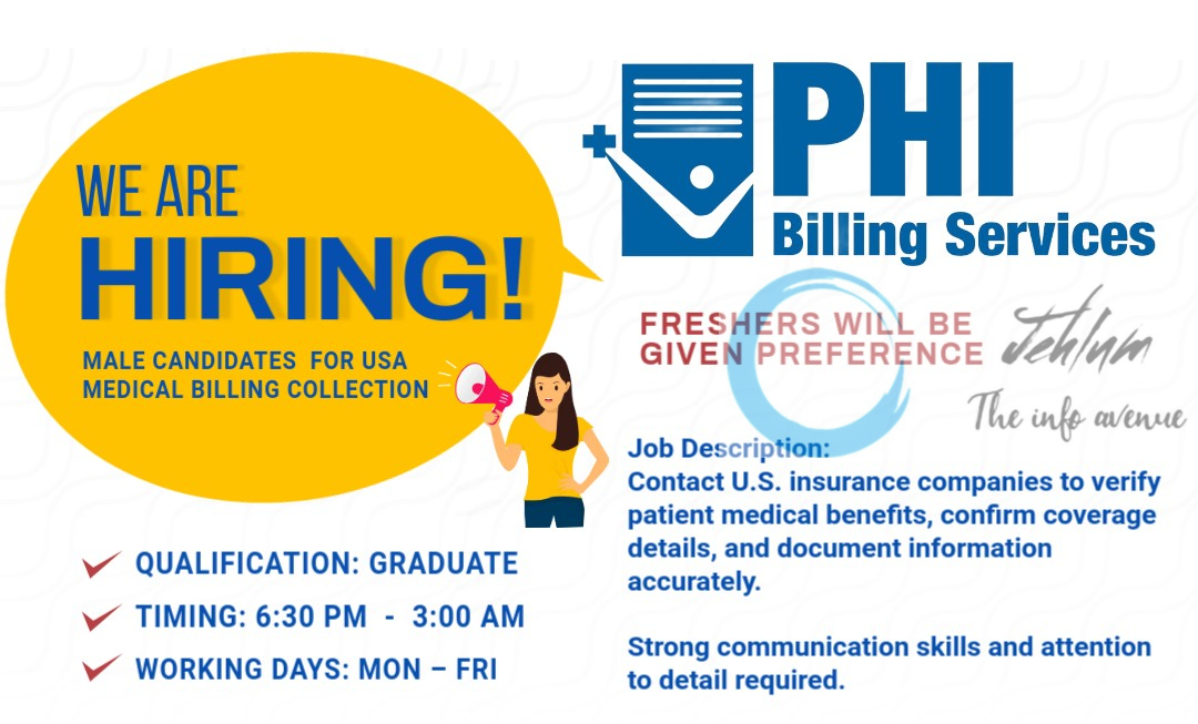 PHI Billing Services Srinagar Claim Specialist / VOB Specialist Jobs Vacancy 2024