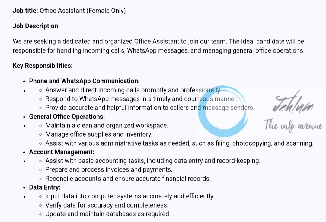 Kashmir Trout Srinagar Office Assistant Job Vacancy 2024