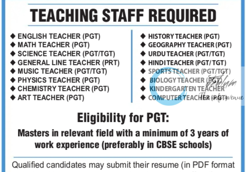 DOON SCHOOL SRINAGAR TEACHING STAFF JOBS OPENINGS 2024-25