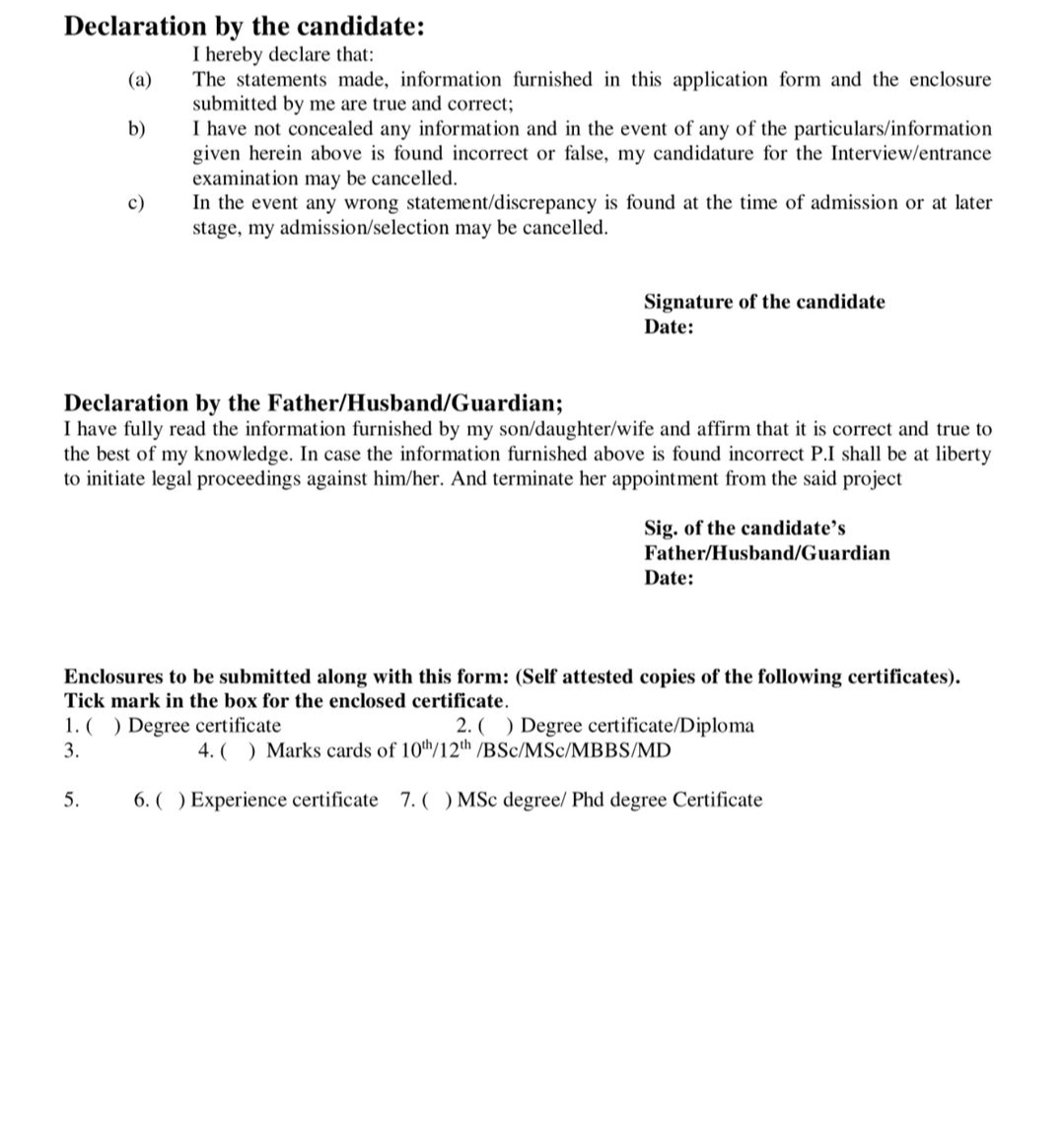 SKIMS Srinagar Deptt of Clinical Research Advertisement No SIMS/NIDAN/2025/1-3