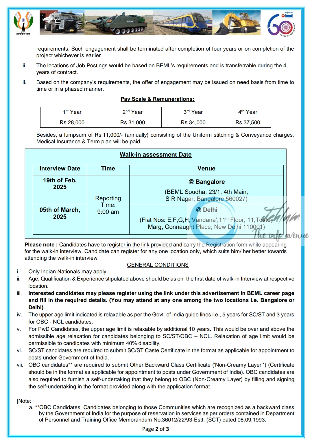 BEML LIMITED JUNIOR EXECUTIVES RECRUITMENT ADVT NO KP/S/03/2025