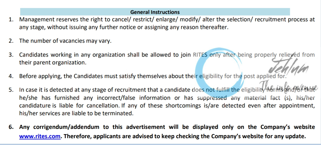 RITES LIMITED ASSISTANT MANAGER CIVIL RECRUITMENT ADVERTISEMENT NO RG/11/25