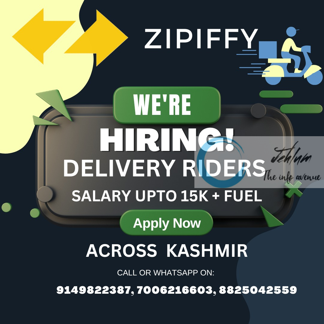 Zipiffy Srinagar Delivery Boys Jobs Vacancies 2025