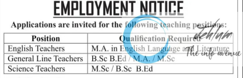 AL HUDA PUBLIC SCHOOL SRINAGAR JOBS VACANCY 2025