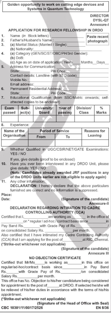 DRDO YOUNG SCIENTISTS LAB QUANTUM TECHNOLOGIES DYSLQT JRF ADVERTISEMENT NOTICE 01/2024-25

DRDO YOUNG SCIENTISTS LAB QUANTUM TECHNOLOGIES DYSLQT JRF ADVERTISEMENT NOTICE 01/2024-25

DRDO YOUNG SCIENTISTS LAB QUANTUM TECHNOLOGIES DYSLQT JRF ADVERTISEMENT NOTICE 01/2024-25

DRDO YOUNG SCIENTISTS LAB QUANTUM TECHNOLOGIES DYSLQT JRF ADVERTISEMENT NOTICE 01/2024-25

DRDO YOUNG SCIENTISTS LAB QUANTUM TECHNOLOGIES DYSLQT JRF ADVERTISEMENT NOTICE 01/2024-25

DRDO YOUNG SCIENTISTS LAB QUANTUM TECHNOLOGIES DYSLQT JRF ADVERTISEMENT NOTICE 01/2024-25

DRDO YOUNG SCIENTISTS LAB QUANTUM TECHNOLOGIES DYSLQT JRF ADVERTISEMENT NOTICE 01/2024-25

DRDO YOUNG SCIENTISTS LAB QUANTUM TECHNOLOGIES DYSLQT JRF ADVERTISEMENT NOTICE 01/2024-25

DRDO YOUNG SCIENTISTS LAB QUANTUM TECHNOLOGIES DYSLQT JRF ADVERTISEMENT NOTICE 01/2024-25

DRDO YOUNG SCIENTISTS LAB QUANTUM TECHNOLOGIES DYSLQT JRF ADVERTISEMENT NOTICE 01/2024-25

DRDO YOUNG SCIENTISTS LAB QUANTUM TECHNOLOGIES DYSLQT JRF ADVERTISEMENT NOTICE 01/2024-25

DRDO YOUNG SCIENTISTS LAB QUANTUM TECHNOLOGIES DYSLQT JRF ADVERTISEMENT NOTICE 01/2024-25

DRDO YOUNG SCIENTISTS LAB QUANTUM TECHNOLOGIES DYSLQT JRF ADVERTISEMENT NOTICE 01/2024-25

DRDO YOUNG SCIENTISTS LAB QUANTUM TECHNOLOGIES DYSLQT JRF ADVERTISEMENT NOTICE 01/2024-25