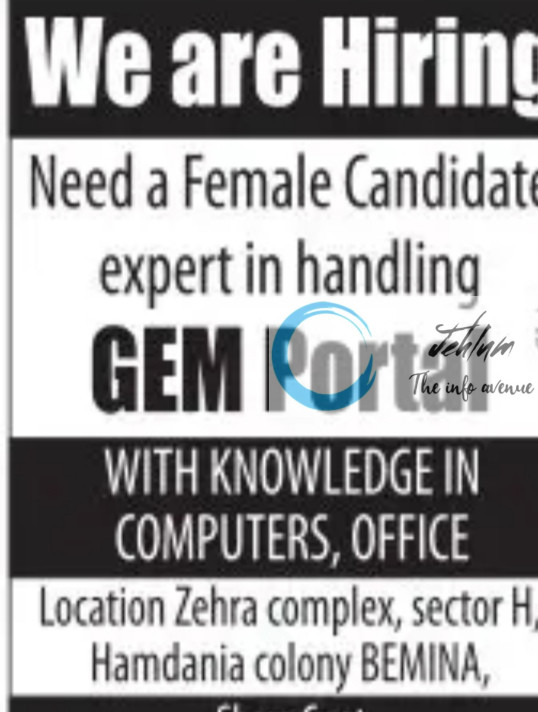 GULISTAN INSTITUTE SRINAGAR JOBS VACANCY 2025 GULISTAN INSTITUTE SRINAGAR JOBS VACANCY 2025
