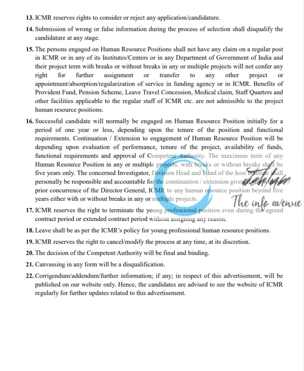 INDIAN COUNCIL OF MEDICAL RESEARCH ICMR RECRUITMENT ADVT NOTIFICATION NO Addl-DG-Office/Consultant/IM/2/2025