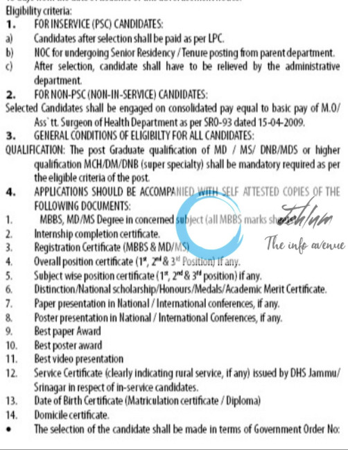 GOVERNMENT MEDICAL COLLEGE DODA RECRUITMENT ADVT NOTIFICATION NO 08-GMCD of 2025