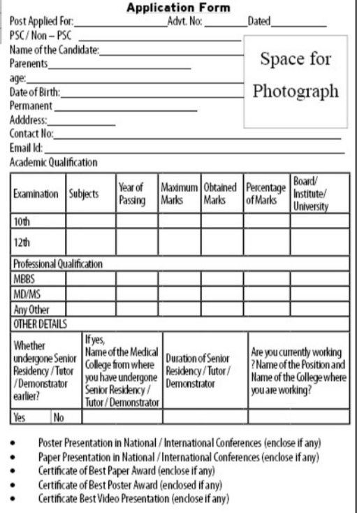 GOVERNMENT MEDICAL COLLEGE DODA RECRUITMENT ADVT NOTIFICATION NO 08-GMCD of 2025