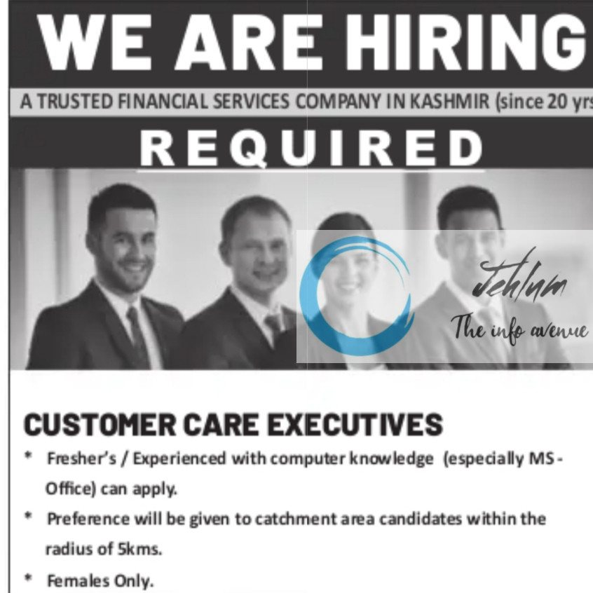 M I SECURITIES SRINAGAR CUSTOMER CARE EXECUTIVE JOBS OPENING 2025