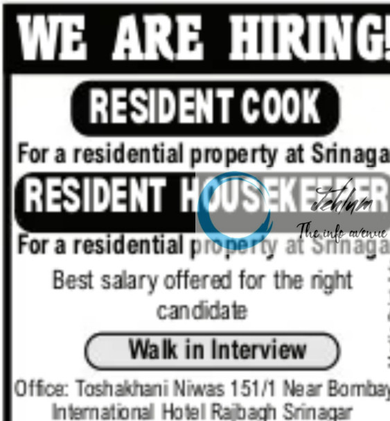 WAAH KASHMIR SRINAGAR JOBS OPENING 2025