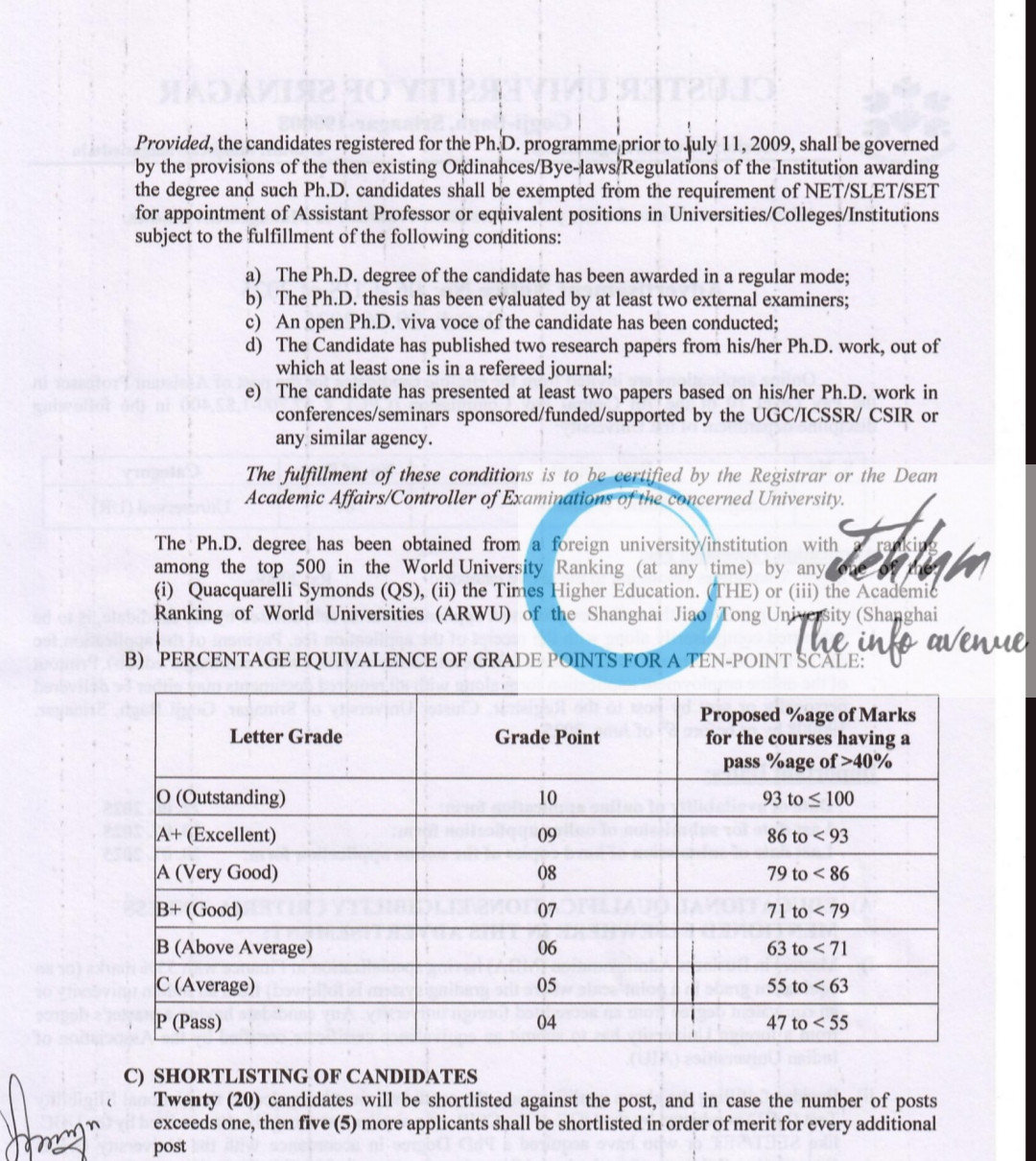 CLUSTER UNIVERSITY OF SRINAGAR AP RECRUITMENT ADVT NOTIFICATION NO 06-CUS of 2025