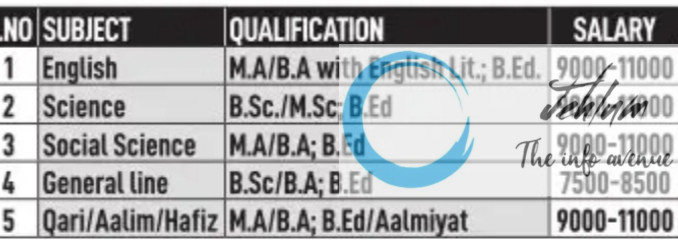 B N M P SCHOOL SRINAGAR TEACHERS JOBS OPENING 2025
