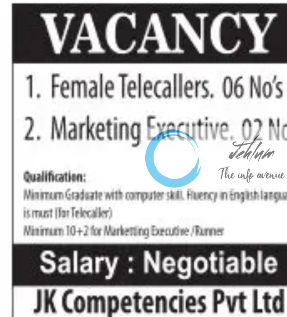 JK COMPETENCIES PVT LTD BUDGAM JOBS OPENING 2025