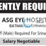 ASG EYE HOSPITALS SRINAGAR JOBS OPENING 2025