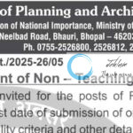 SCHOOL OF PLANNING AND ARCHITECTURE BHOPAL RECRUITMENT ADVT NOTIFICATION NO SPAB/RGO/Advt/2025-26/05