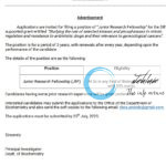 KASHMIR UNIVERSITY KU DEPARTMENT OF BIOCHEMISTRY JRF RECRUITMENT ADVT NOTIFICATION 2025