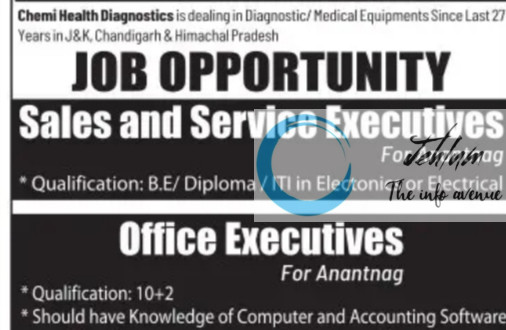 CHEMI HEALTH DIAGNOSTICS ANANTANAG JOBS OPENING 2024