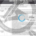 NEW DELHI MUNICIPAL COUNCIL NDMC RECRUITMENT ADVT NOTIFICATION 2025