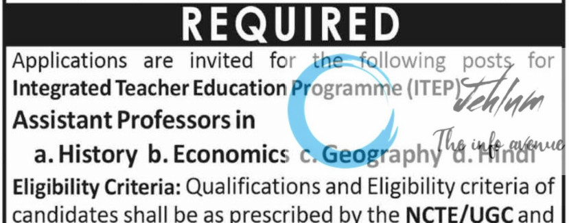 MIER COLLEGE OF EDUCATION JAMMU AP RECRUITMENT ADVT NOTIFICATION NO MCEA/V/2025/834