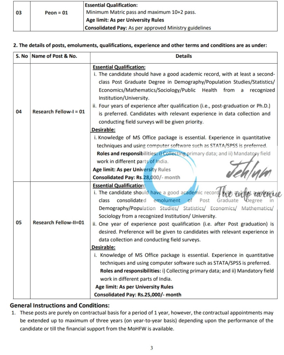 KASHMIR UNIVERSITY KU POPULATION RESEARCH CENTRE PRC RECRUITMENT ADVT NOTIFICATION NO 1 of 2025