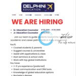 DELPHINI EDUCATION SRINAGAR EDUCATION COUNCELLOR JOBS OPENING 2025