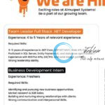 ALMUQEET SYSTEMS JOBS OPENING 2025