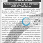 INDIAN INSTITUTE OF INFORMATION TECHNOLOGY IIIT PPP DIRECTOR RECRUITMENT ADVT NOTIFICATION 2025