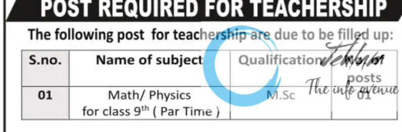 NEW WAVE PUBLIC HIGH SCHOOL GANDERBAL TEACHERS JOBS OPENING 2025