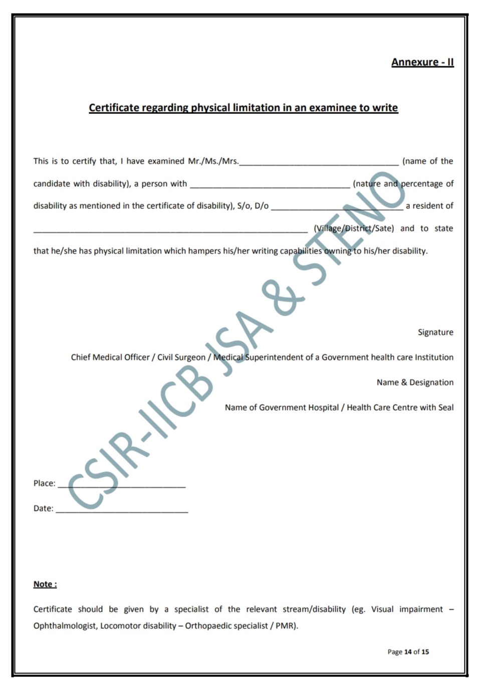 CSIR INDIAN INSTITUTE OF CHEMICAL BIOLOGY RECRUITMENT ADVT NOTIFICATION NO R&C/605/2025