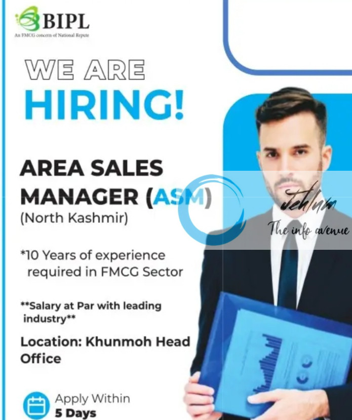 BANDAY IMPEX PRIVATE LIMITED BIPL SRINAGAR SALES MANAGER JOBS OPENING 2025