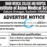 UNANI MEDICAL COLLEGE AND HOSPITAL IAMS SRINAGAR JOB OPPORTUNITIES 2026