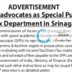 INCOME TAX DEPARTMENT SRINAGAR JOB OPPORTUNITIES NOTICE 02/2023