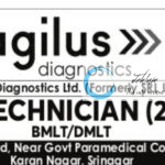 AGILUS DIAGNOSTICS LTD SRINAGAR JOB OPPORTUNITIES 2025