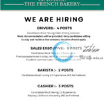 LE DÉLICE THE FRENCH BAKERY SRINAGAR JOB OPPORTUNITIES 2025